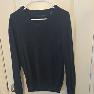 Perry Ellis Deep Blue V-Neck Sweater